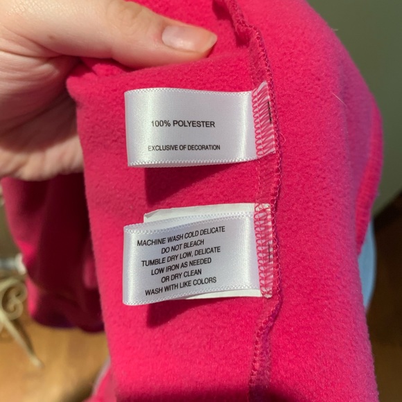 CUTTER AND BUCK Pink Fleece Zip Up Vest - Picture 8 of 8